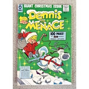 Giant Christmas Issue DENNIS THE MENACE No. 5 (1957) Hank Ketcham! VG+